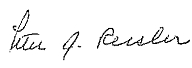 Peter Ressler Signature